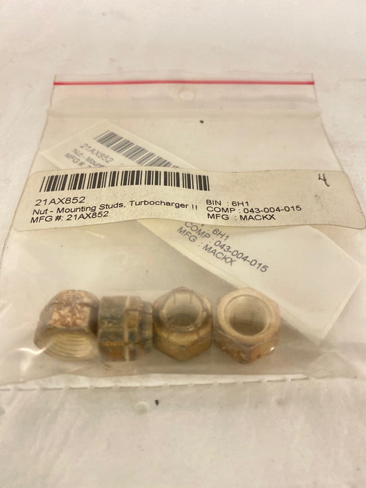 Nut - Mounting Studs, Turbocharger (21AX852)