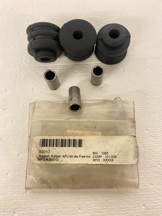 APU/Compressor Base Isolator Kit Rubber Feet And Steel Bushings (59010)