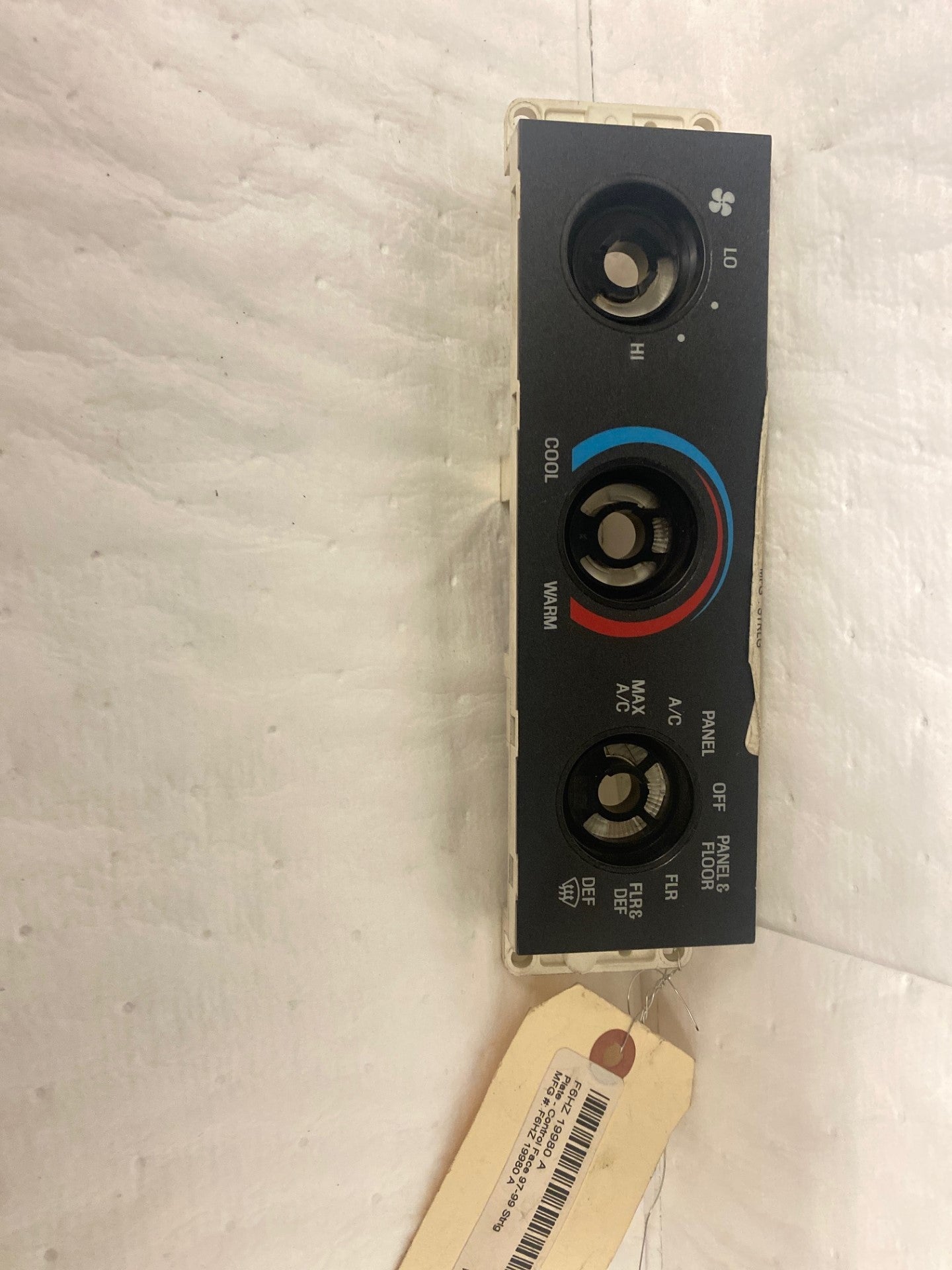 Control Face Plate Sterling (F6HZ 19980 A)